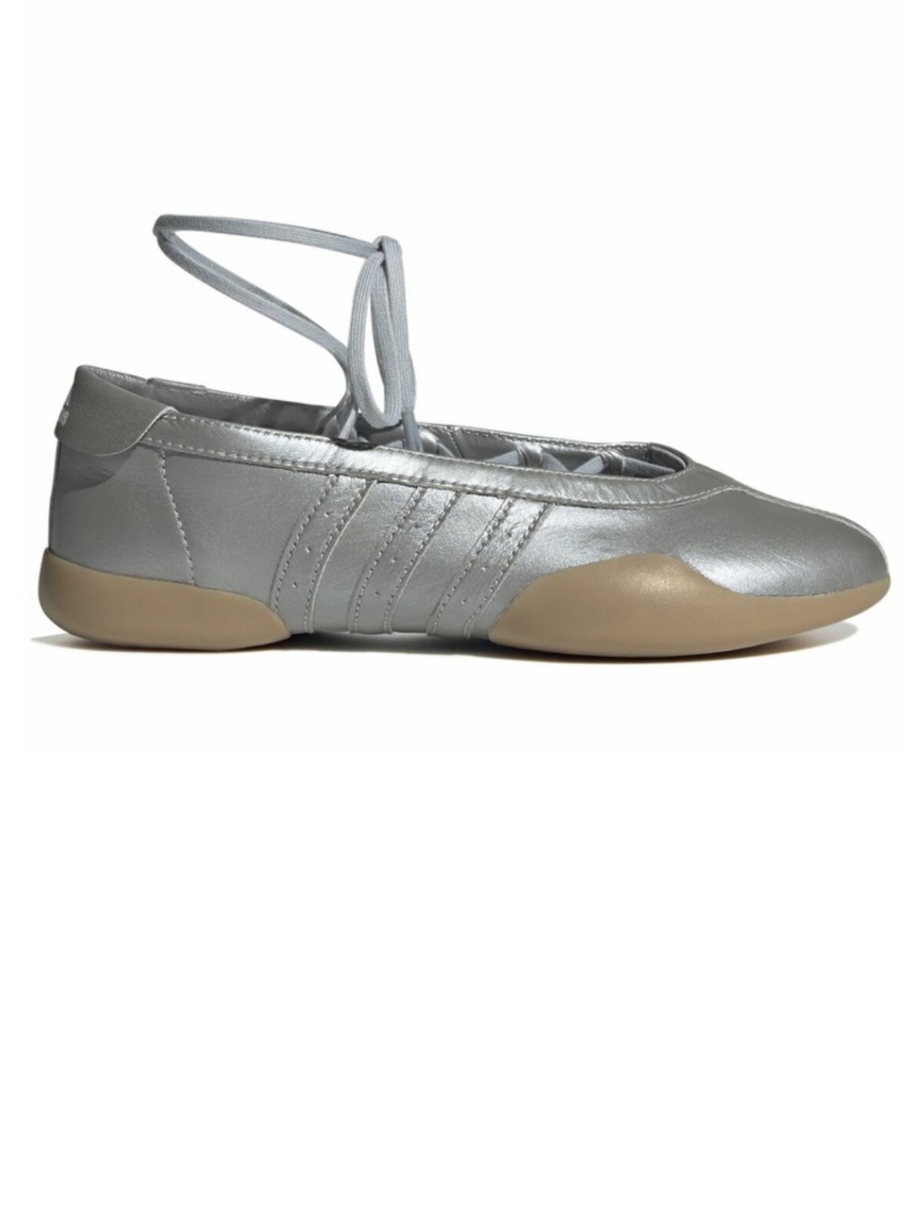 Adidas Sneakers Taekwondo Mei Ballet Gray Silver Leather Lace-Up Size 7.5 NEW - Picture 2 of 11